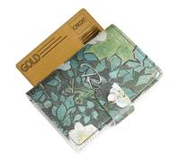 Petit Porte-Cartes Fleurs - Porte-Carte de crédit pour Femme | Organisateur de Cartes de crédit Anti-démagnétisation | Portefeuilles, Portefeuille de Poche, Cuir PU pour Cartes de Membre