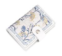 Petit Porte-Cartes Fleurs - Porte-Carte de crédit pour Femme | Organisateur de Cartes de crédit Anti-démagnétisation | Portefeuilles, Portefeuille de Poche, Cuir PU pour Cartes de Membre