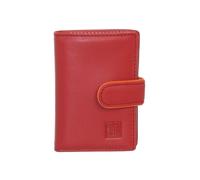 Petit porte-cartes Hexagona cuir ref xga40922 rouge
