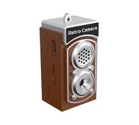 Petit porte-clés appareil photo numérique 1080p HD 8MP 2,44 cm format de | Double objectif avant et arrière, 11 filtres intégrés, enregistreur vidéo, port de type C, 6 couleurs, pour enfants