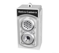 Petit porte-clés appareil photo numérique 1080p HD 8MP 2,44 cm format de | Double objectif avant et arrière, 11 filtres intégrés, enregistreur vidéo, port de type C, 6 couleurs, pour enfants