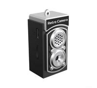 Petit porte-clés appareil photo numérique 1080p HD 8MP 2,44 cm format de | Double objectif avant et arrière, 11 filtres intégrés, enregistreur vidéo, port de type C, 6 couleurs, pour enfants