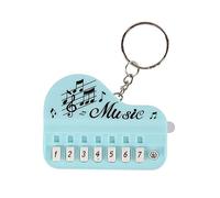 Petit porte-clés avec clavier électronique - Jouet de musique avec éclairage pour l'amour et le cadeau - Instrument de piano simple à transporter avec éclairage LED - Clavier musical de poche