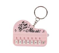 Petit porte-clés avec clavier électronique - Jouet de musique avec éclairage pour l'amour et le cadeau - Instrument de piano simple à transporter avec éclairage LED - Clavier musical de poche