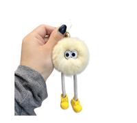 Petit porte-clés briquettes mignon pendentif voiture porte-clés cartable pendentif chanceux lapin petit porte-clés briquettes de voiture pendentif sac d'école en peluche porte-clés boule en peluche