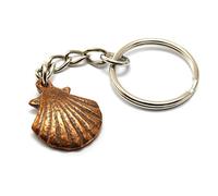 Petit porte-clés Coquille Saint-Jacques en bronze