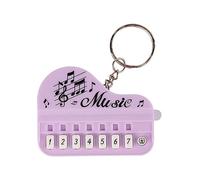 Petit porte-clés de piano électronique avec lumières LED - Convient pour les débutants et les amateurs - Instrument de piano simple à transporter avec éclairage LED - Clavier de poche