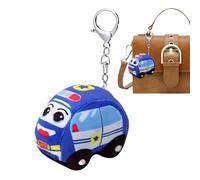 Petit Porte-Clés en Peluche | Camion de Pompiers en Peluche pour Poussette | Charm Éducatif pour Sac à Dos Chambre Maison Berceau Sac à Main Anniversaire