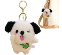 Petit Porte-clés Pour Chien En Peluche | Jouets Porte-clés En Peluche En Forme De Chien | Poupées En Peluchee Compagnon Accrocheuses, Jouets En Pour Filles Et Femmes, Jouet Animal Pour Sac À Ma