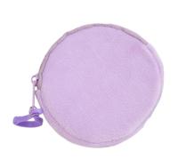 Petit porte-clés pour pièce de monnaie coloré rond accessoire de sac pratique pendentif en peluche porte-clés décoration, e