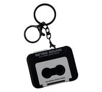 Petit porte-clés rétro en forme de boîte à musique portable pour décoration de bureau, petit cadeau pour les amateurs de musique