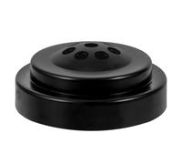 Petit Porte-drapeau D'extérieur en Plastique Noir, Base Ronde à 8 Trous | Support Drapeau Extérieur Stable et Léger, Surface Lisse, pour Petits Étendards sur Table, Stands Commerciaux ou Magasins