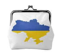 Petit porte-monnaie avec drapeau de l'Ukraine - Pour homme et femme, noir, One Size, Vintage