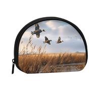 Petit porte-monnaie avec imprimé canard sauvage - Pour un usage quotidien et des cadeaux, Noir , Taille unique, Pochette à monnaie