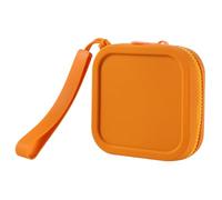 Petit porte-monnaie carré en silicone léger résistant à l'eau Petit sac de rangement pour câble de charge Portefeuille étudiant