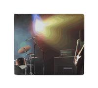 Petit porte-monnaie élégant et portable avec imprimé de groupe de rock, parfait pour les sacs à dos, les sacs à bandoulière, les poches, etc.