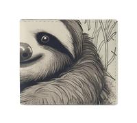 Petit porte-monnaie élégant et portable imprimé paresseux mon esprit, parfait pour les sacs à dos, les sacs à bandoulière, les poches, etc.