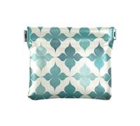 Petit porte-monnaie en cuir à motif vert - Pratique - Organisateur d'articles personnels pour femme