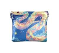 Petit porte-monnaie en cuir avec boule mignonne python pour homme et femme