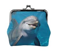 Petit porte-monnaie en cuir avec motif dauphin avec un sourire pour femme, porte-monnaie mignon, porte-monnaie porte-monnaie porte-monnaie porte-monnaie porte-monnaie porte-clés