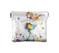 Petit porte-monnaie en cuir avec motif de tarot en forme d'ange pour filles et femmes, Sertissage floral sirène artistique, 1 size, Moderne