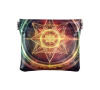 Petit porte-monnaie en cuir coloré pour femme Motif astrologie