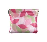 Petit porte-monnaie en cuir coloré style Henri - Pétale de feuille - Accessoires de voyage décoratifs pour homme et femme - Monedero para carro