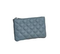 Petit Porte-Monnaie en Cuir for Femmes, Portefeuilles à Fermeture éclair, Pochette de Changement, Porte-Carte Visite, Sac Monnaie for Dames pour Les Réunions Et Les Vacances(Blue)