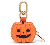 Petit porte-monnaie en cuir pour décoration de sac à dos, porte-monnaie, porte-clés pour sac à dos, porte-monnaie pour femme, citrouille