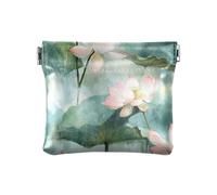 Petit porte-monnaie en cuir pour femme Motif fleurs du Vietnam, Fleur du Vietnam Beauté Fleurs d'été, 1 size, Moderne