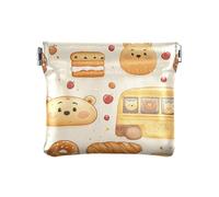 Petit porte-monnaie en cuir synthétique avec motif de voiture en forme de pain de bière, pour femmes, garçons et filles