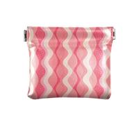 Petit porte-monnaie en cuir Wave Magenta pour femme et fille