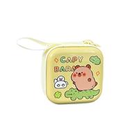 Petit Porte-Monnaie en Fer Blanc avec Imprimé Capybara Conteneur De Monnaie Pratique en Métal pour Un Usage Quotidien Voyage Ou Shopping Capybara Coin Purse