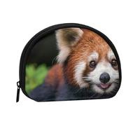 Petit porte-monnaie imprimé Antelope Canyon avec fermeture éclair léger pour pièces de monnaie, clés, écouteurs, Animal Panda rouge, One Size, Pochette à monnaie