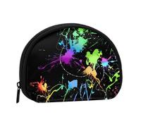 Petit porte-monnaie, imprimé tie-dye abstrait, petit porte-monnaie avec fermeture éclair, mini pochette légère pour pièces de monnaie, clés, écouteurs, transport quotidien, Peinture abstraite, One