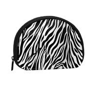 Petit porte-monnaie imprimé zèbre - Mini porte-monnaie - Poche à monnaie pour un usage quotidien et cadeaux, Noir , Taille unique, Pochette à monnaie