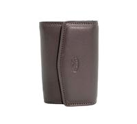 Petit Porte Monnaie Katana en Cuir Lisse réf 553058 (3 coul. disp.) (Choco)