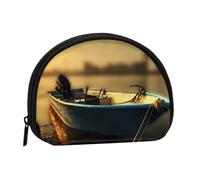 Petit porte-monnaie léger avec fermeture éclair pour pièces de monnaie, clés, écouteurs, pour un transport quotidien d'Halloween, Bateau, One Size, Pochette à monnaie