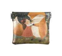 Petit porte-monnaie portable en cuir synthétique avec motif chat et papillon pour femmes et filles, Adorable renard pour petite fille, 1 size, Moderne