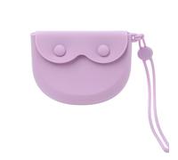 Petit porte-monnaie portable en silicone pour accolades dentaires, aligneur en silicone, violet, Simple et facile