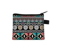 Petit porte-monnaie pour femme - Motif multicolore - Joli porte-monnaie - Motif mandala - Fleur - Pour carte de crédit - Mini porte-monnaie, 02, Taille unique