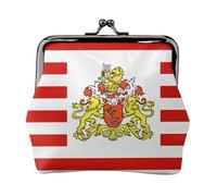 Petit porte-monnaie rectangulaire avec motif drapeau du Sénat de Brême pour femme, format de poche, mini porte-monnaie pour femme