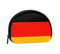 Petit porte-monnaie semi-circulaire avec fermeture éclair et imprimé « I Love Alpagas » - Pour enfants et femmes, Drapeau de l'Allemagne., One Size, Demi-cercle