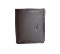 Petit Porte Monnaie Unisexe en Cuir Lisse réf 553047 (3 Couleurs Disponible) (Choco)