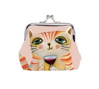 Petit Porte monnaie Wine - Chat par Michelle Allen