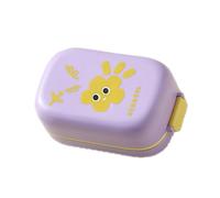 Petit Porte-Savon avec Trous de Drainage Base résistante à l ' Eau Construction Robuste pour Un Fan de la en Plein air Minimaliste Étui à Savon de Voyage Portable