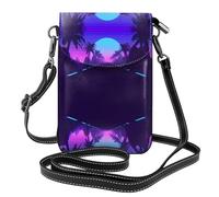 Petit portefeuille à bandoulière avec rabat pour téléphone fin de nuit, parfait pour le shopping, les voyages et une utilisation quotidienne.