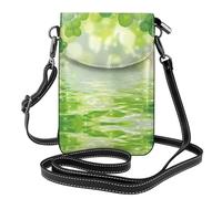 Petit portefeuille à bandoulière Green Lake avec étui à rabat, parfait pour le shopping, les voyages et une utilisation quotidienne.