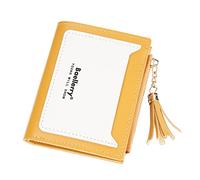 Petit portefeuille à fermeture éclair avec porte-clés (marron, taille unique)