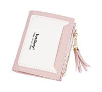 Petit portefeuille à fermeture éclair avec porte-clés (rose, taille unique)